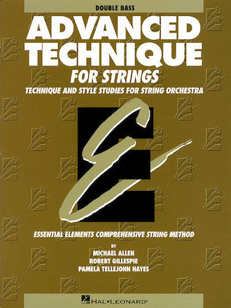 HAL LEONARD 00868037 Advanced Technique for Strings (Double Bass)