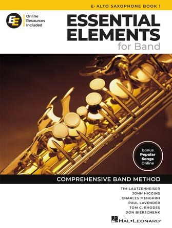 HAL LEONARD 00870249 Essential Elements for Band - Eb Alto Sax Book 1 with Online Resources