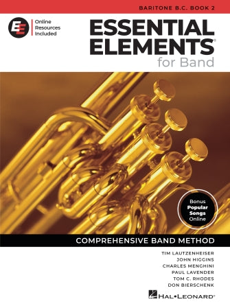HAL LEONARD 00870329 Essential Elements for Band - Baritone B.C. Book 2 with EEi