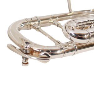 BACH 180S371336 Strad Trumpet, Silver Plated, Gold Plated Inside Bell, 3C Mpc, w/ Deluxe Case - Ray's Midbell Music