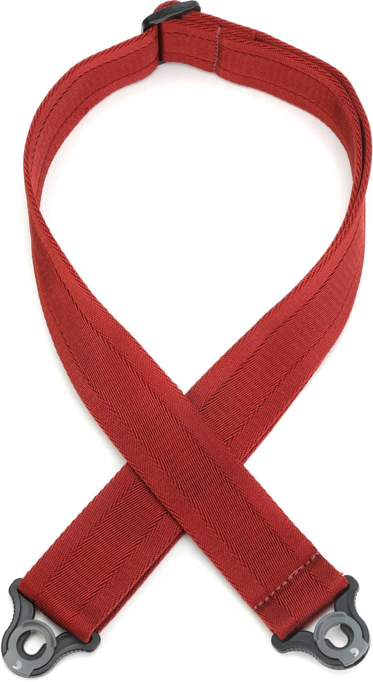 D'ADDARIO 50BAL11 Auto Lock Guitar Strap, Blood Red