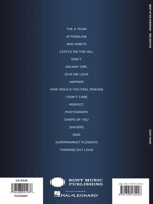 HAL LEONARD 01052267 Best of Ed Sheeran - 3rd Edition - Ray's Midbell Music