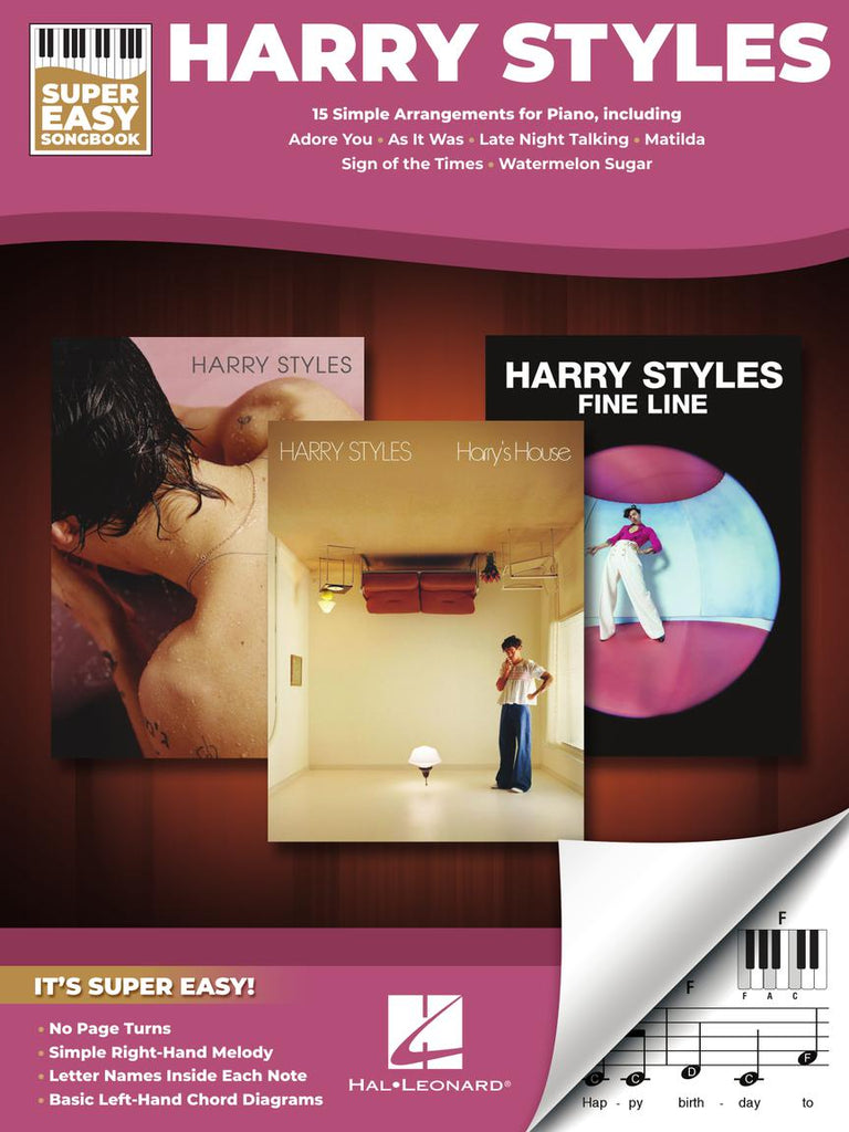 HAL LEONARD 01069721 Harry Styles - Super Easy Songbook