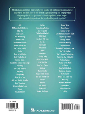 HAL LEONARD 01091718 Sing-Along Songs - Strum Together - for Ukulele, Baritone Ukulele, Guitar, Banjo & Mandolin - Ray's Midbell Music