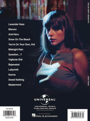 HAL LEONARD 01141779 Taylor Swift - Midnights - Ray's Midbell Music