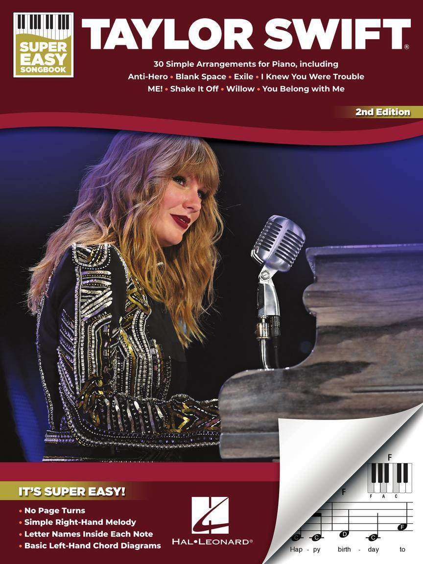 HAL LEONARD 01192568 Taylor Swift - Super Easy Songbook - 2nd Edition - Ray's Midbell Music