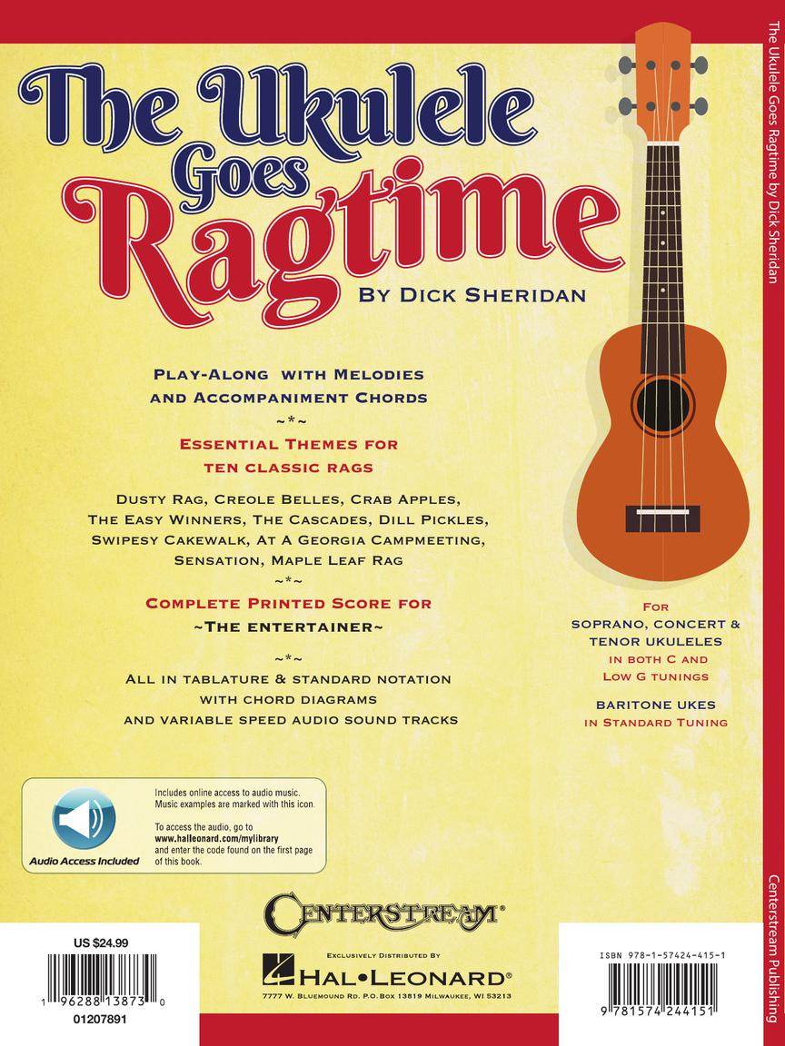 HAL LEONARD 01207891 The Ukulele Goes Ragtime - Ray's Midbell Music