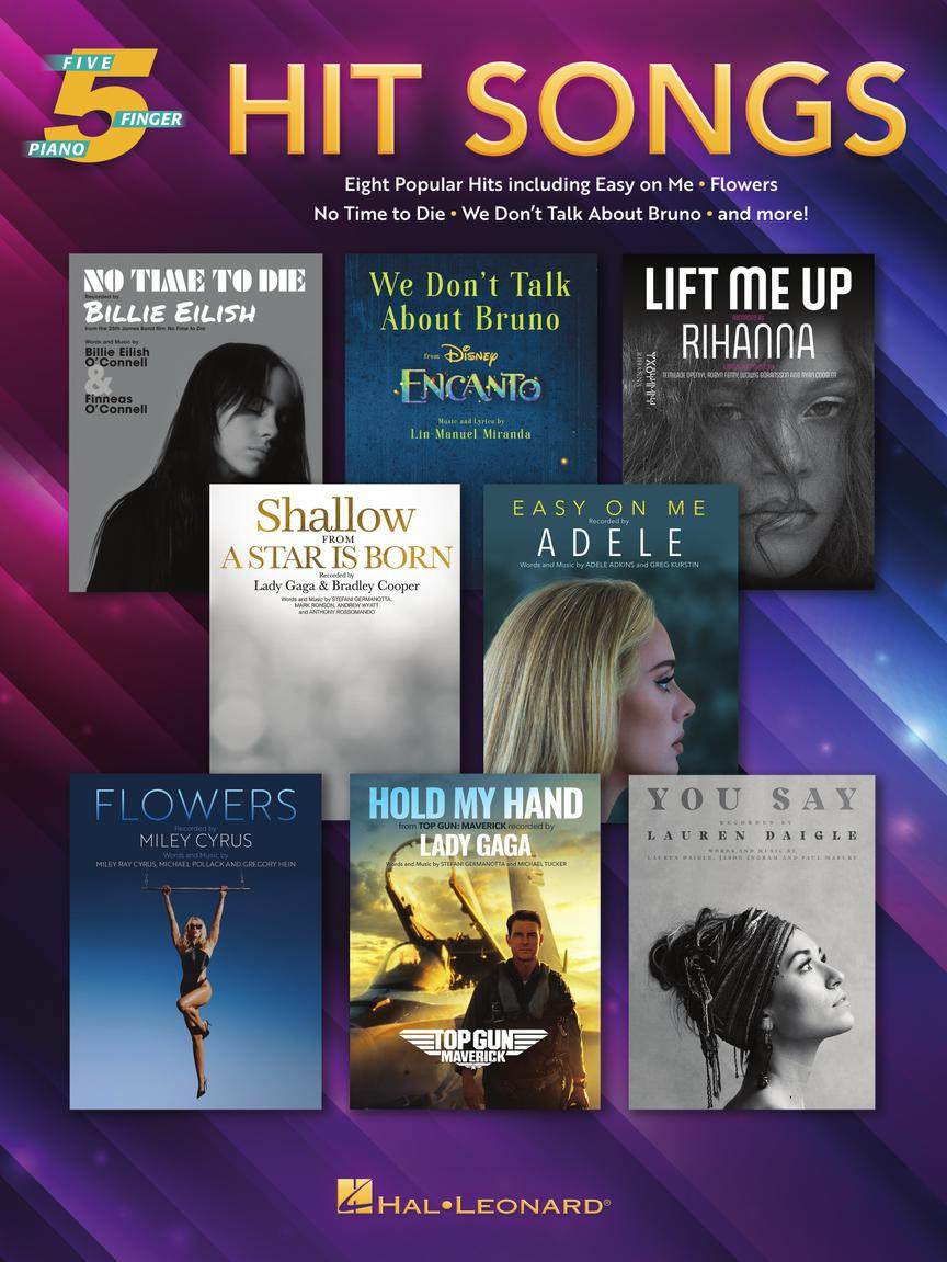 HAL LEONARD 01243446 Hit Songs for Five-Finger Piano - Ray's Midbell Music