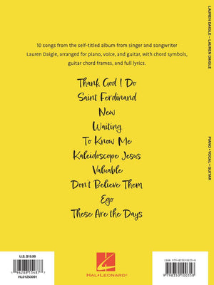 HAL LEONARD 01253091 Lauren Daigle - Ray's Midbell Music