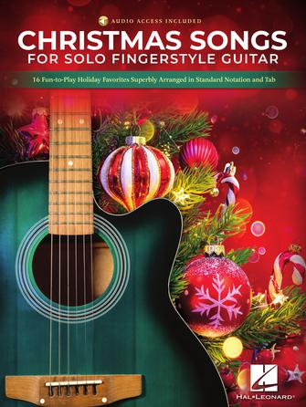 HAL LEONARD 01261904 Christmas Songs for Solo Fingerstyle Guitar - 16 Fun-to-Play Holiday Favorites Superbly Arranged in Standard Notation and Tab