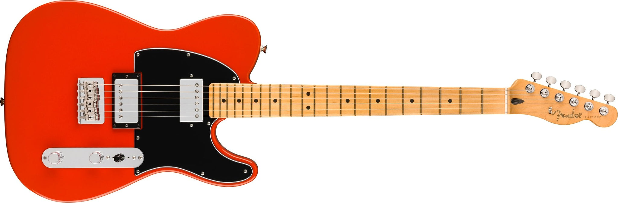 FENDER 0140572558 Player II Series Telecaster HH Electric Guitar (Coral Red)