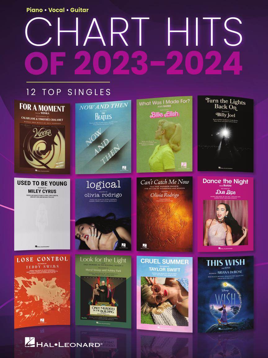 HAL LEONARD 01419497 Chart Hits of 2023-2024 Piano/Voice/Guitar - Ray's Midbell Music