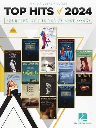 HAL LEONARD 01750181 Top Hits of 2024 - Arranged for Piano/Vocal/Guitar - Ray's Midbell Music