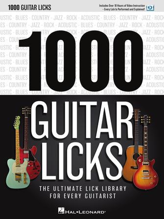 Hal Leonard 01892088 1000 Guitar Licks - The Ultimate Lick Library for Every Guitarist