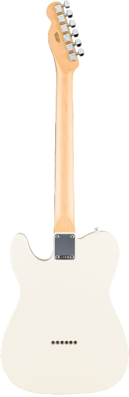 FENDER 0266040505 Standard Series Telecaster Electric Guitar with Rosewood Fingerboard (Olympic White)