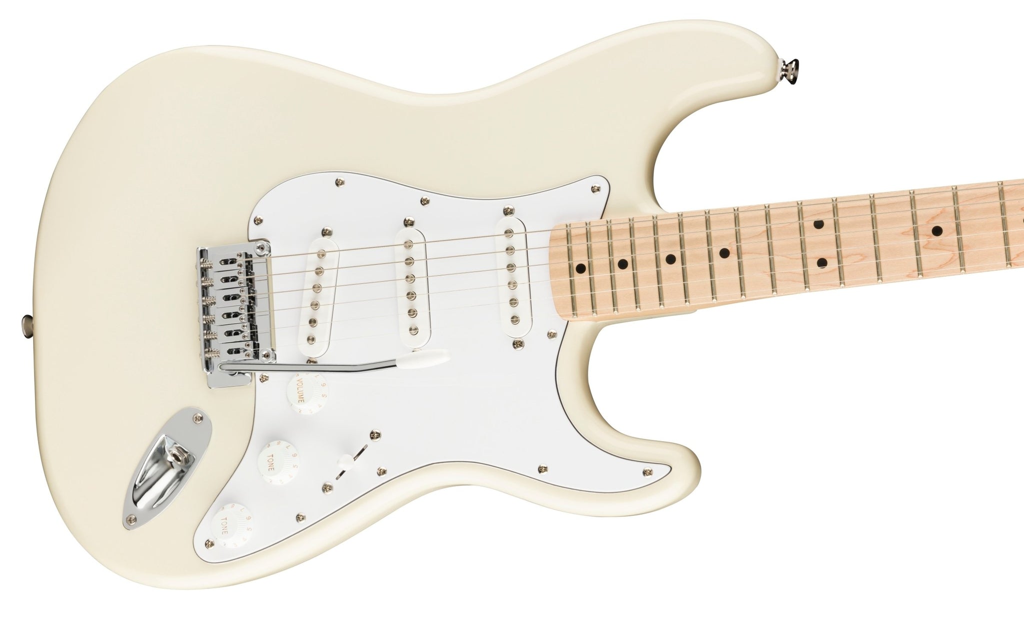 FENDER 0378002505 Affinity Series Stratocaster Electric Guitar (Olympic White)