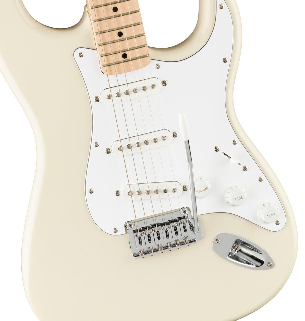 FENDER 0378002505 Affinity Series Stratocaster Electric Guitar (Olympic White)