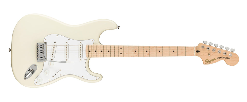 FENDER 0378002505 Affinity Series Stratocaster Electric Guitar (Olympic White)