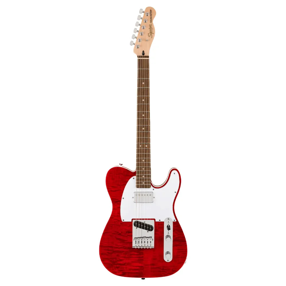 Fender 0378280538 Squier Affinity Series Telecaster FMT SH Electric Guitar (Crimson Red Transparent)
