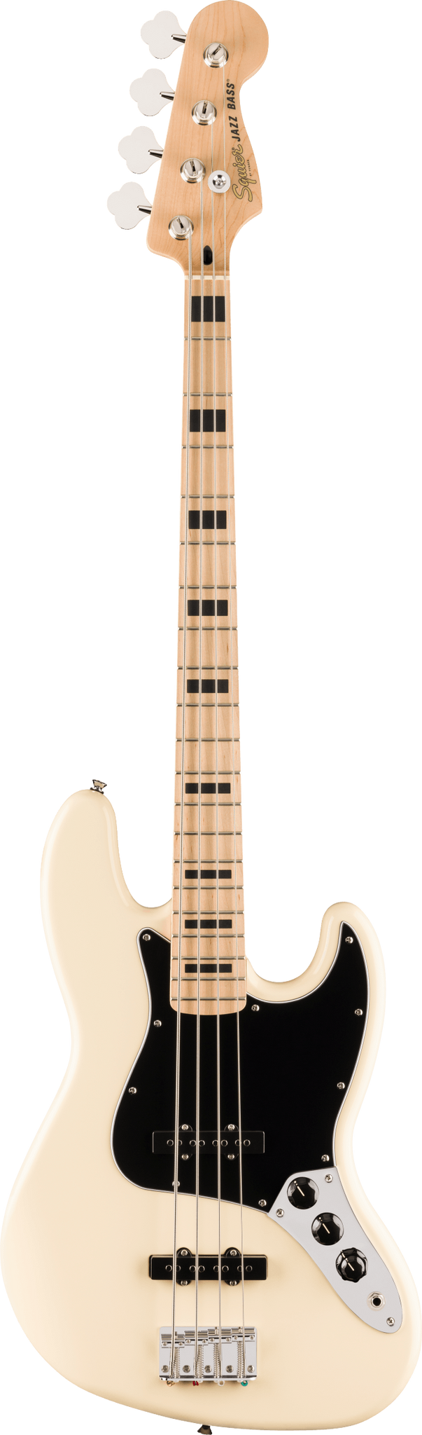 Fender 0378703505 Squier Affinity Series Active Jazz Bass Guitar ( Olympic White )