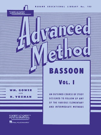 HAL LEONARD HL04470430 Rubank Advanced Method - Bassoon Vol. 1