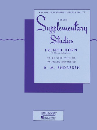 HAL LEONARD HL04470650 Supplementary Studies - French Horn in F or E-flat and Mellophone