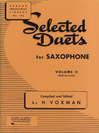 HAL LEONARD 04470970 Selected Duets for Saxophone Volume 2