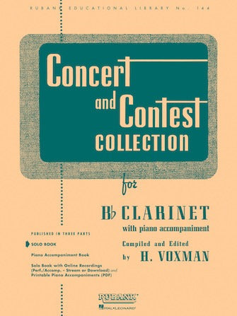 HAL LEONARD 04471640 Concert and Contest Collection- Clarinet with Piano Acc.