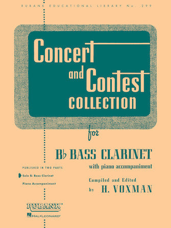 RUBANK 04471650 Concert and Contest Collection for Bb Bass Clarinet