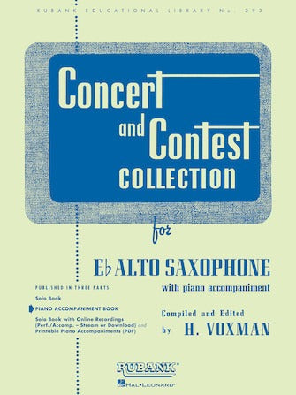 RUBANK 4471690 Concert and Contest Collection for Eb Alto Saxophone