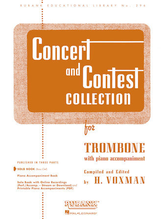 HAL LEONARD 04471790 Concert and Contest Collection for Trombone - Solo Book Only