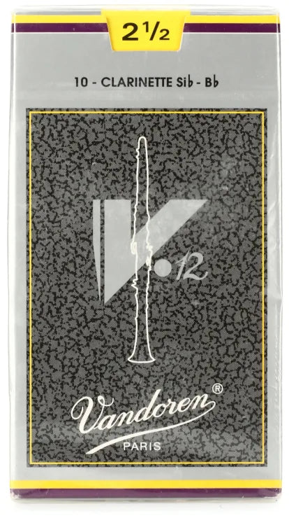 VANDOREN V12 CR1925 #2.5 Clarinet Reeds, Box of 10