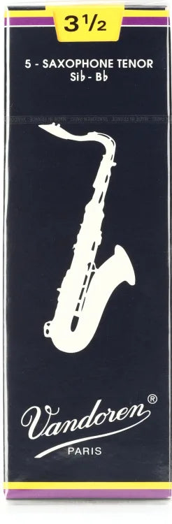 VANDOREN SR2235 #3.5 Tenor Sax Reeds, Box of 5