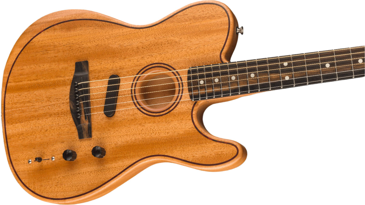 FENDER 0972013122 American Acoustasonic Telecaster (Natural Mahogany) - Ray's Midbell Music