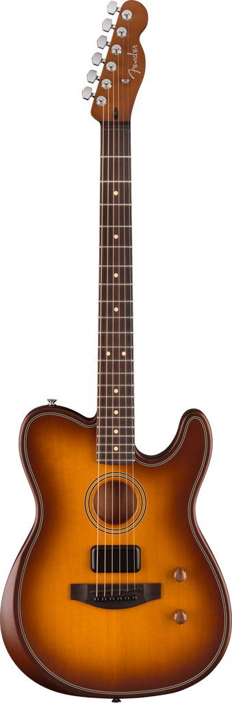 FENDER 0973113542 Acoustasonic Standard Series Telecaster Hybrid Guitar (Honey Burst)