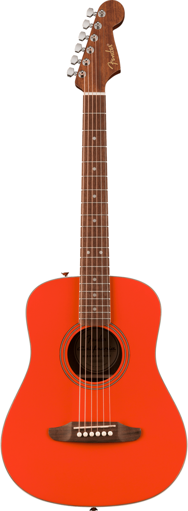 FENDER 0974101140 California Standard Redondo Mini Acoustic Guitar with Bag ( Fiesta Red )