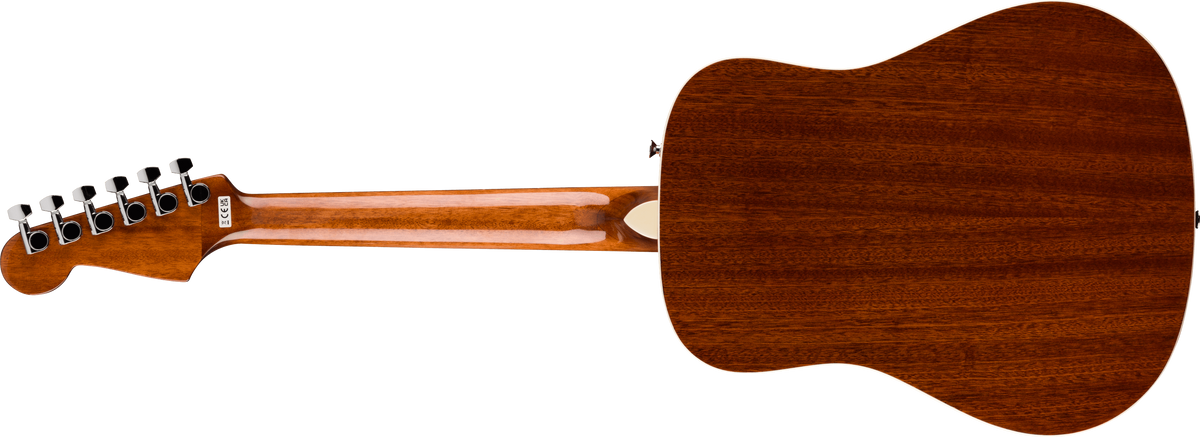 FENDER 0974103121 California Standard Redondo Mini Acoustic Guitar with Bag ( Natural Sapele )