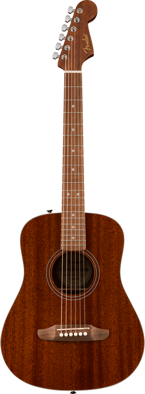 FENDER 0974103121 California Standard Redondo Mini Acoustic Guitar with Bag ( Natural Sapele )