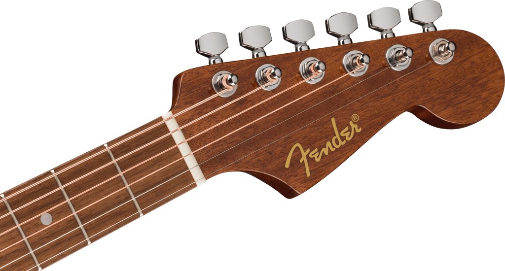 FENDER 0974103121 California Standard Redondo Mini Acoustic Guitar with Bag ( Natural Sapele )