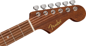 FENDER 0974103121 California Standard Redondo Mini Acoustic Guitar with Bag ( Natural Sapele )