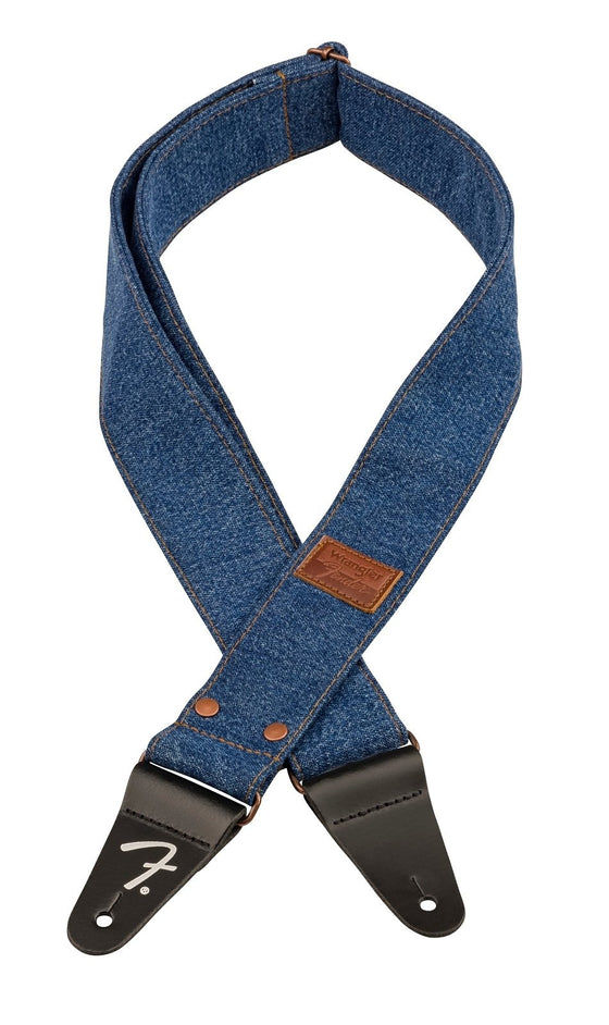 FENDER 0990638003 Riveted Denim Strap, Indigo