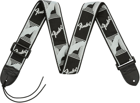 FENDER 0990681543 Monogrammed Guitar Strap (Black/Light Grey/Dark Grey)