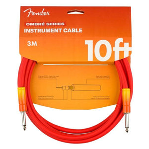 FENDER 0990810200 10' Ombré Instrument Cable (Tequila Sunrise) - Ray's Midbell Music