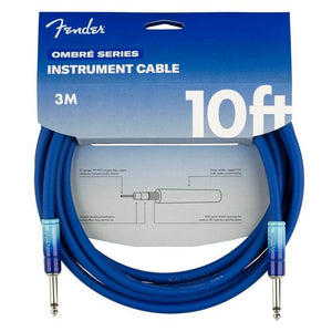 FENDER 0990810210 10' Ombré Instrument Cable (Belair Blue) - Ray's Midbell Music