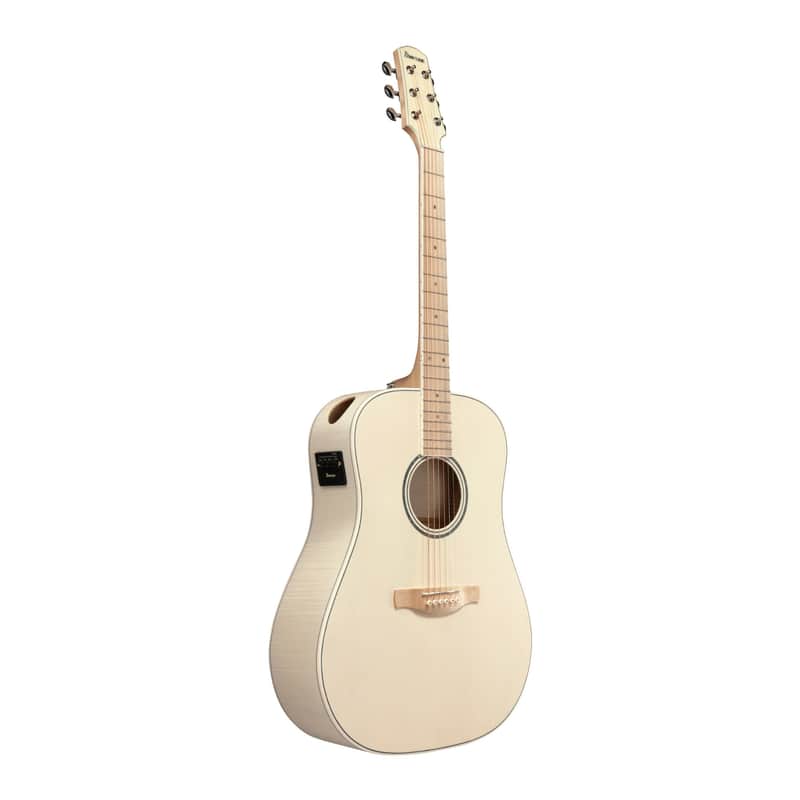 Ibanez  AAD77M1EOAW AA Sereies Grand Dreadnought A/E Guitar W/Maple Fretboard (Open Pore Antique White)