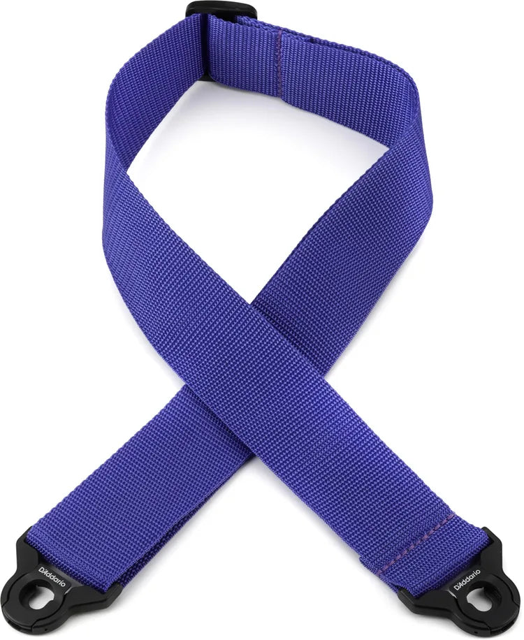 D'ADDARIO PWSAL403Auto Lock Locking Guitar Strap, Purple