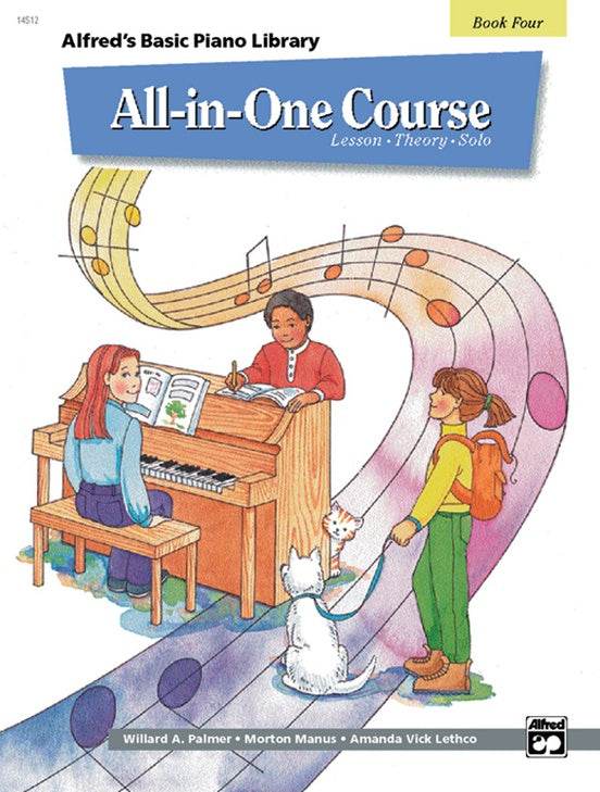 ALFRED 0014512 Alfred's Basic All-in-One Course for Children, Book 4 [Piano] - Ray's Midbell Music