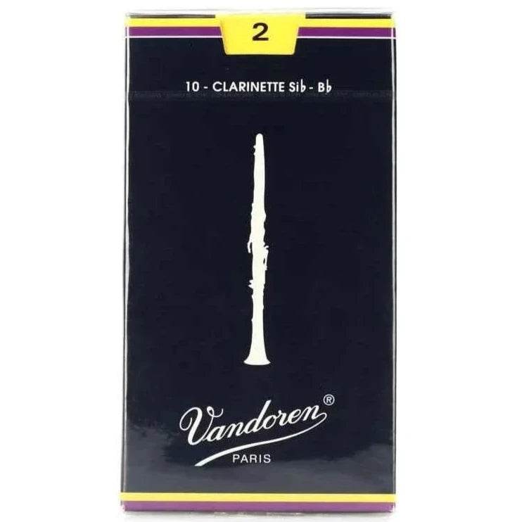 VANDOREN CR102 #2 Clarinet Reeds, Box of 10 - Ray's Midbell Music