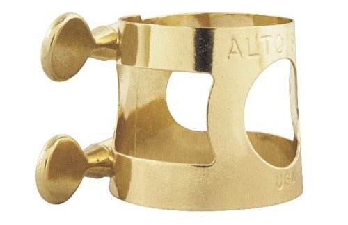 YAMAHA YAC1607 Alto Sax Ligature Lacquered Brass - Ray's Midbell Music