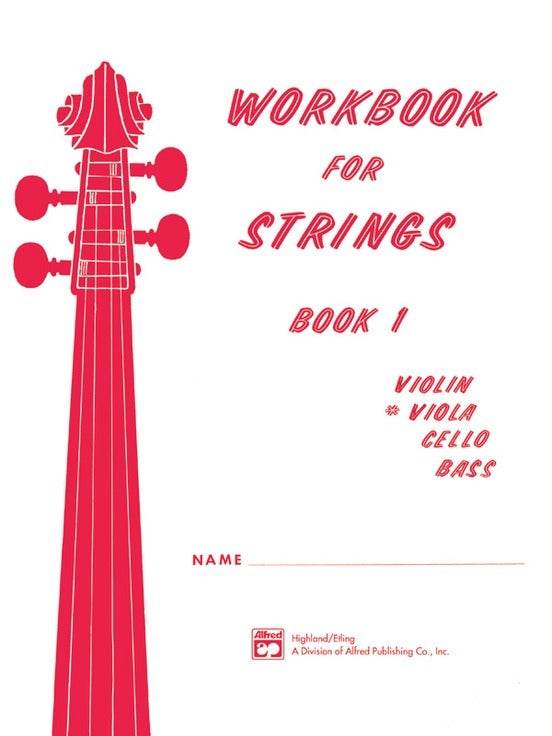 ALFRED 0013171 Workbook for Strings, Book 1 (Viola) - Ray's Midbell Music